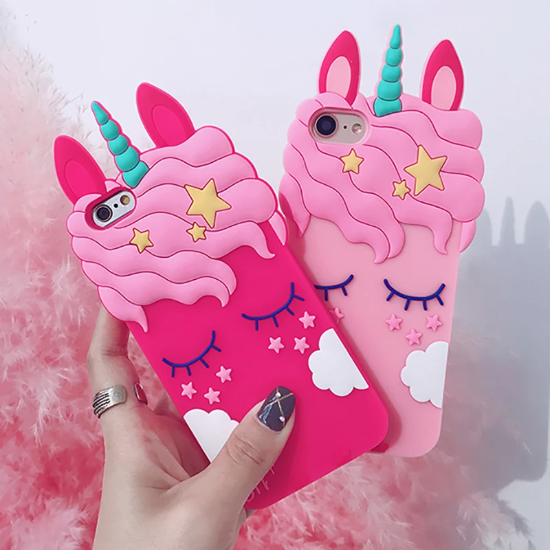 3D Cute Cartoon Unicorn Horse Pink Case For iPhone X Xs 6 6s 7 8 Plus 10 Soft Silicone Stars Cover for iPhone 6Plus Phone Coque
3D Cute Cartoon Unicorn Horse Pink Case For iPhone X Xs 6 6s 7 8 Plus 10 Soft Silicone Stars Cover for iPhone 6Plus Phone Coque