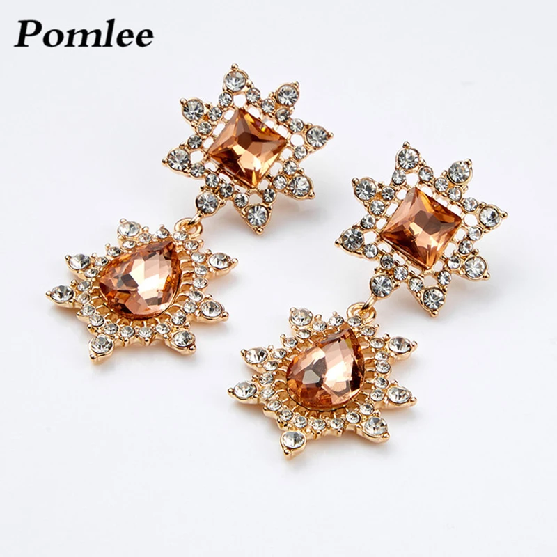 Pomlee Champagne Wedding Drop Earrings for Women New Design Shiny Bohemian Party Bridal Gifts Wholesale Statement Dangle Earring
Pomlee Champagne Wedding Drop Earrings for Women New Design Shiny Bohemian Party Bridal Gifts Wholesale Statement Dangle Earring