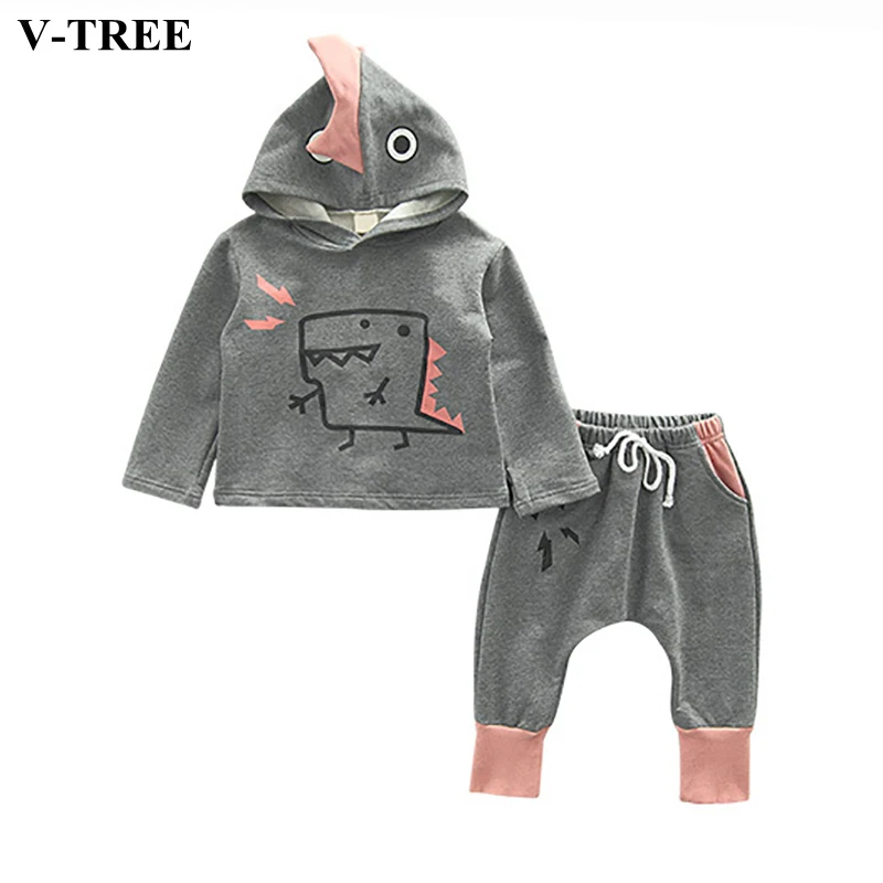 V-TREE Kids Clothing Set Spring Autumn Cotton Dinosaur Sports Suit For 1-5Y Boys Girls Cartoon Tracksuit Hoodies + Pants
V-TREE Kids Clothing Set Spring Autumn Cotton Dinosaur Sports Suit For 1-5Y Boys Girls Cartoon Tracksuit Hoodies + Pants