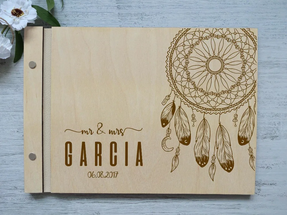Wooden Wedding Guest Book, Dream Catcher guestbook ,Laser Engraved Photo album,Personalised gift, Wedding Gift, Book
Wooden Wedding Guest Book, Dream Catcher guestbook ,Laser Engraved Photo album,Personalised gift, Wedding Gift, Book