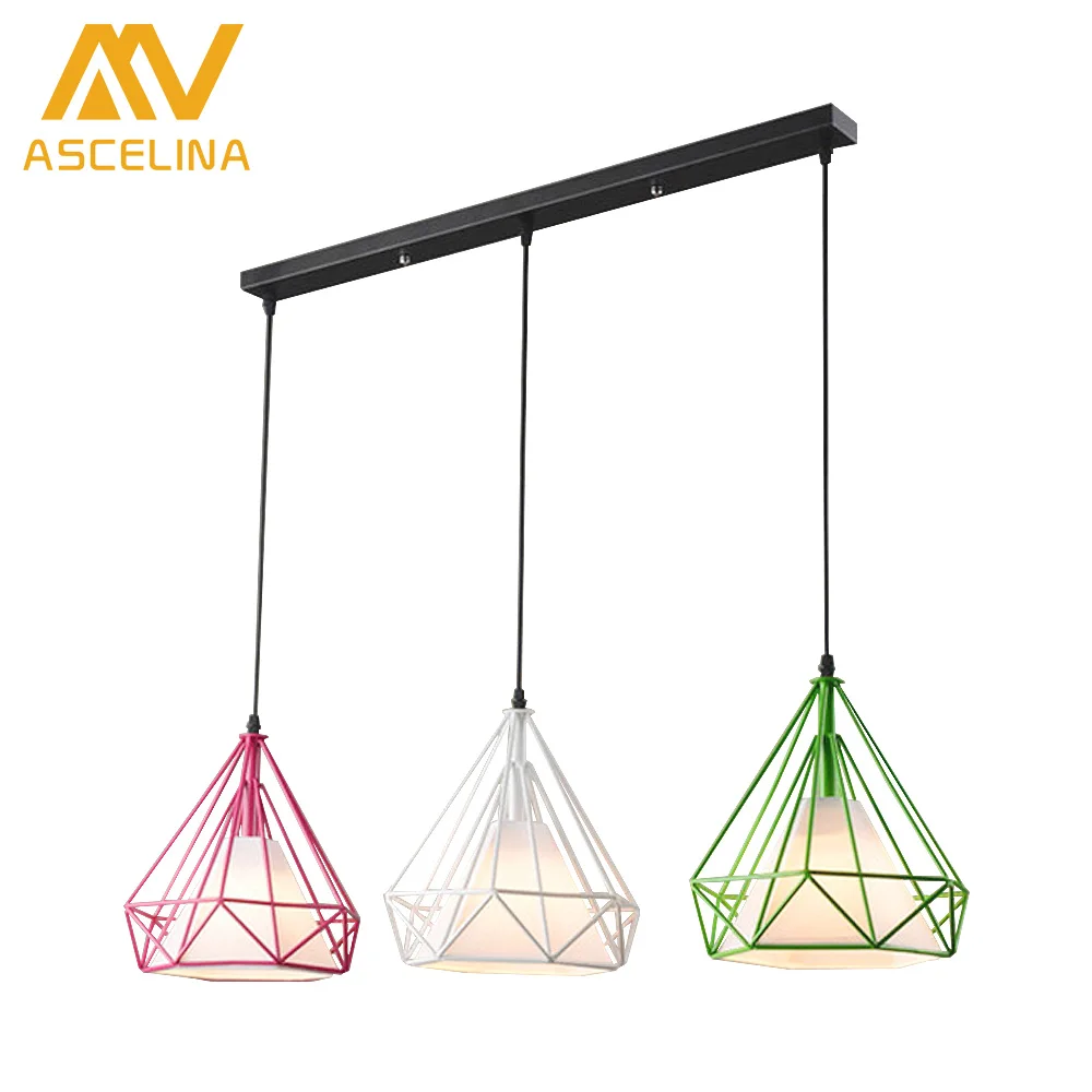Pendant light Modern Art Pyramid Nordic Iron Diamond lamp Birdcage Pendant lamps Home Decorative Light Fixture Lighting 3 piece 
Pendant light Modern Art Pyramid Nordic Iron Diamond lamp Birdcage Pendant lamps Home Decorative Light Fixture Lighting 3 piece