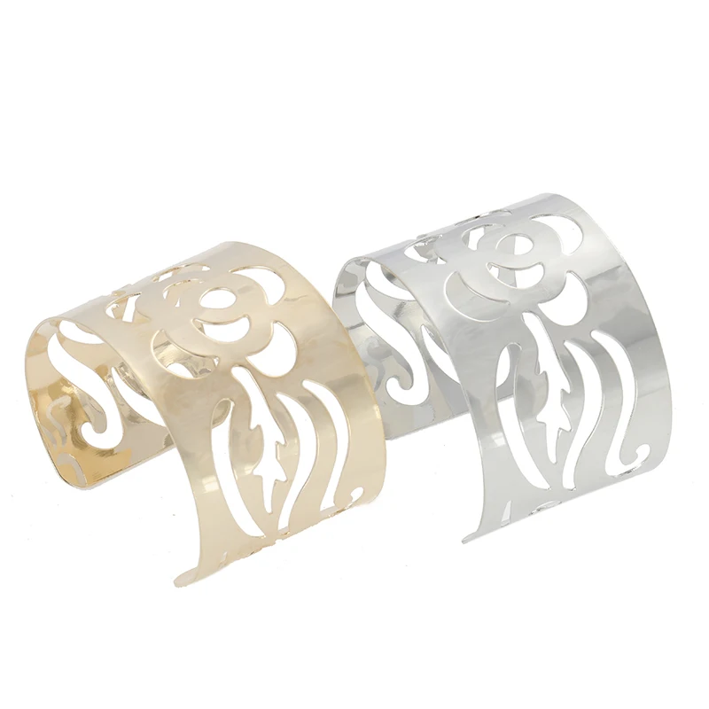 FLDZ Brands New Fashion Hollowed Pattern Bracelet For Women Cuff Jewelry Gold Bracelets Clothing Accessories Gifts | Украшения и