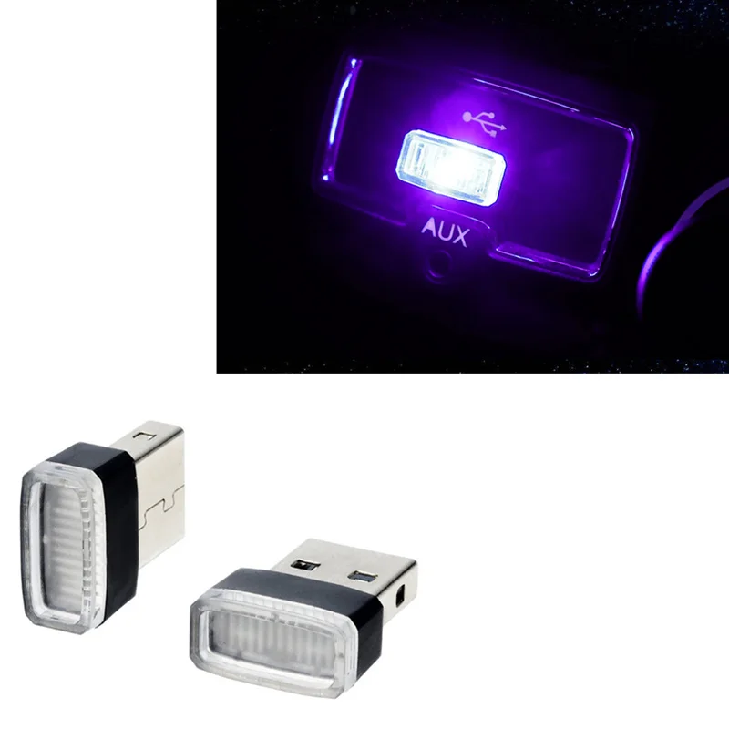 Автомобильный Стайлинг USB светодиодные атмосферные огни декоративная лампа для