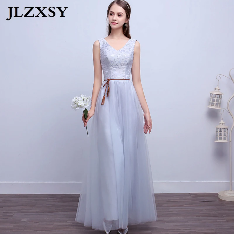 JLZXSY Silver Gray Wedding Elegant Cheap Long Maxi Dresses for Bridesmaid A-Line Formal Party Ball Gown Dress 6 Styles
JLZXSY Silver Gray Wedding Elegant Cheap Long Maxi Dresses for Bridesmaid A-Line Formal Party Ball Gown Dress 6 Styles