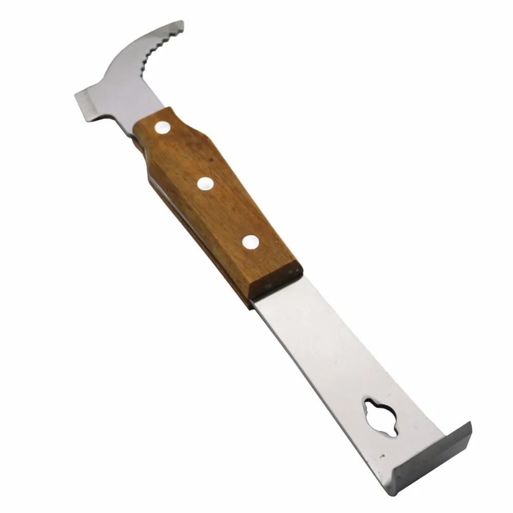 Bee tools Wholesale Multifunctional starting scraper Bee Knife Beekeeping Wooden Stainless steel Cut honey knife
Bee tools Wholesale Multifunctional starting scraper Bee Knife Beekeeping Wooden Stainless steel Cut honey knife