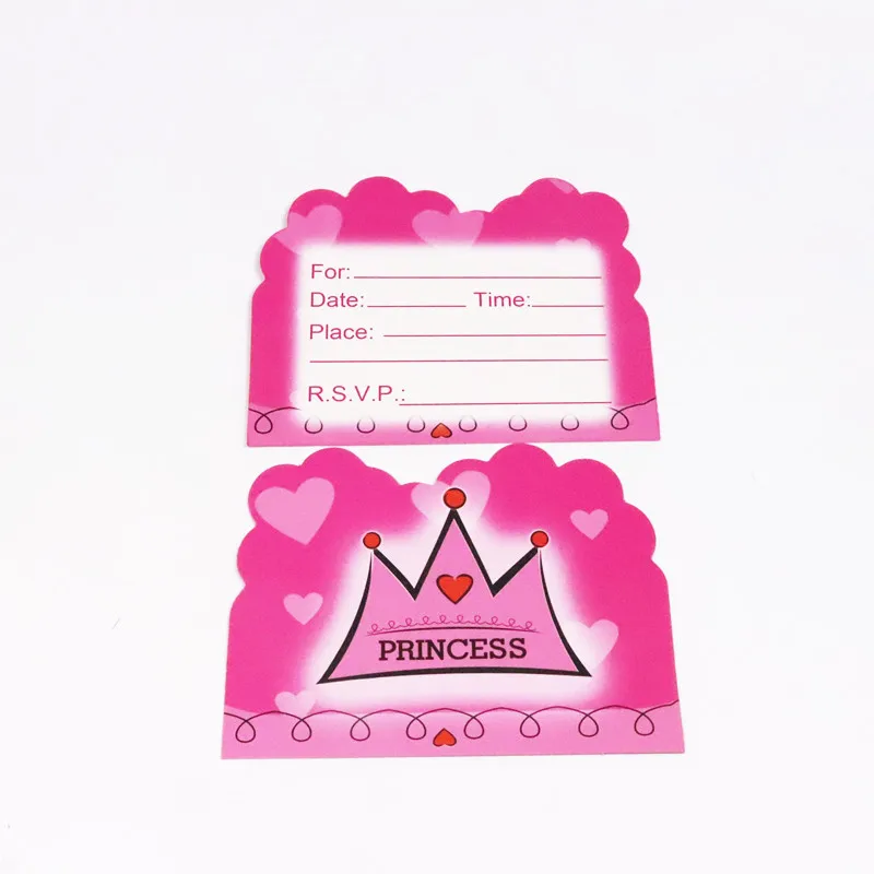 10PCS Cartoon Princess baby girl crown Theme Party Supplies Happy Birthday Party Decoration Invitation Card For Kids Boys favors
10PCS Cartoon Princess baby girl crown Theme Party Supplies Happy Birthday Party Decoration Invitation Card For Kids Boys favors