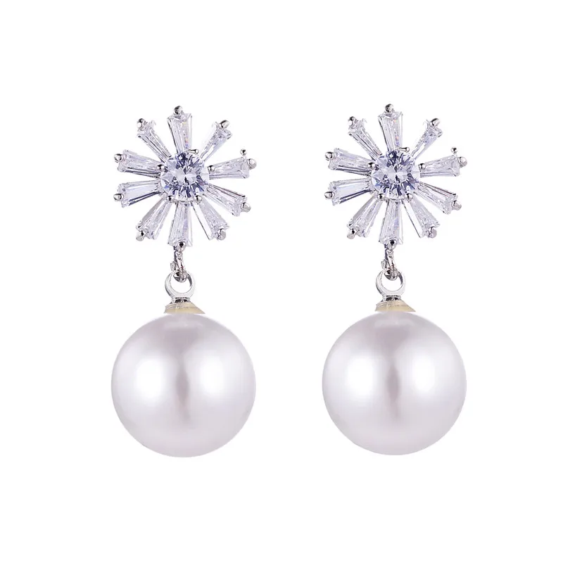 MINGGE new crystal earring for women delicate pearl flower zircon drop earrings fashion jewelry source manufacturers a generati
MINGGE new crystal earring for women delicate pearl flower zircon drop earrings fashion jewelry source manufacturers a generati