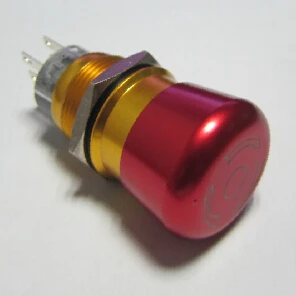 ELEWIND 19mm emergency push button switch(PM192F-22TSB,CE,ROHS)
