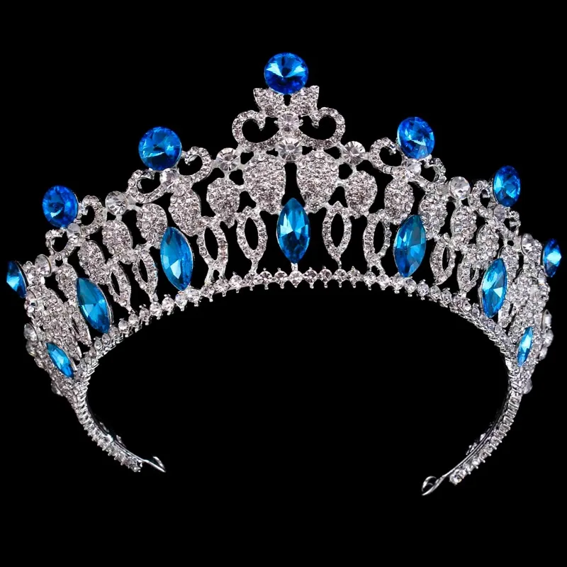 2018 New Style Bride Wedding Hair Accessories Crown Tiara Sea Blue Crystal Princess Birthday Party Crown Bridal Hairband Jewelry
2018 New Style Bride Wedding Hair Accessories Crown Tiara Sea Blue Crystal Princess Birthday Party Crown Bridal Hairband Jewelry
