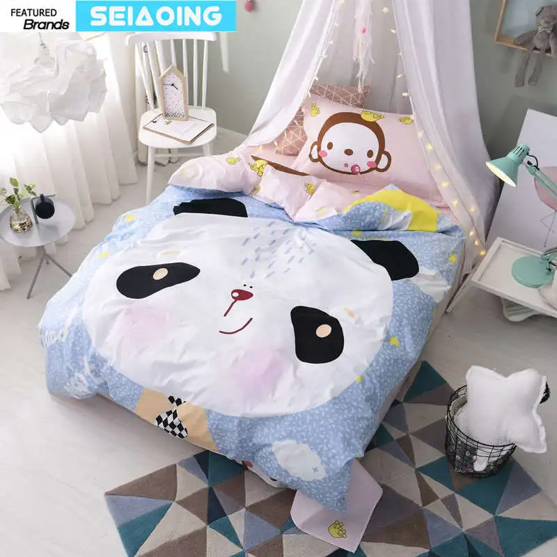 china panda monkey bedding sets twin sizes 100% cotton princess duvet cover 3d bed linens 3/4 pc sheet single bed kid girl decor
china panda monkey bedding sets twin sizes 100% cotton princess duvet cover 3d bed linens 3/4 pc sheet single bed kid girl decor