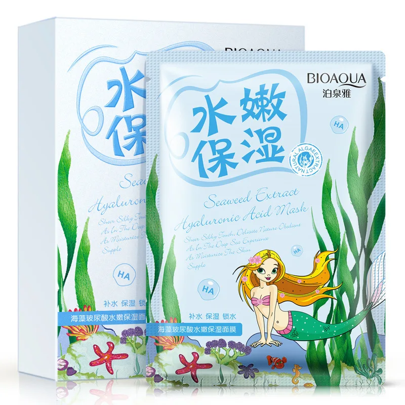 Face Mask Hyaluronic Acid Seaweed Essence Repair Face Mask Skin Care Treatment Mask Whitening Ageless Anti Winkles
Face Mask Hyaluronic Acid Seaweed Essence Repair Face Mask Skin Care Treatment Mask Whitening Ageless Anti Winkles