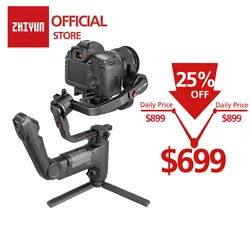 ZHIYUN официальный кран 3 лаборатория 3-осевой ручной карданный беспроводной 1080P FHD передача изображения камера стабилизатор для DSLR VS кран 2
