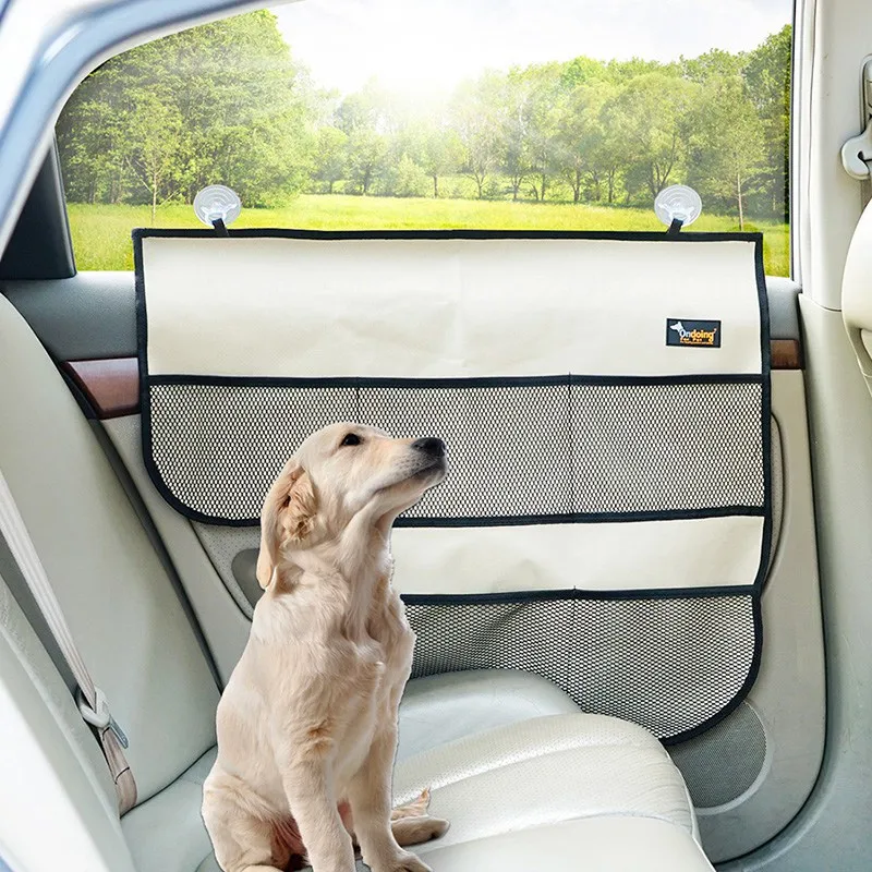 Image Car Door Windows Protector Pet Mat Seat Side Cover Dog Seat Cover Scratch Shield Guard Door Organizer Dog Accessories