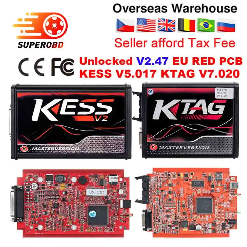 EU Red KESS V2 V5.017 V2.47 Master ktag V7.020 V2.25 4LED Manager turning kit No Token Reading Limited KESS V2.47ECU programmer
EU Red KESS V2 V5.017 V2.47 Master ktag V7.020 V2.25 4LED Manager turning kit No Token Reading Limited KESS V2.47ECU programmer