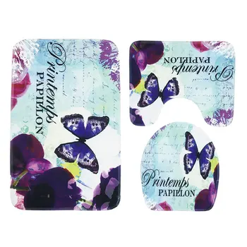The 3 In 1 Bath Mat Butterfly Toilet Seat Cover Carpet for Bathroom Set Rug Bathmate Shower Mat for Home Decor Kitchen Blanket
The 3 In 1 Bath Mat Butterfly Toilet Seat Cover Carpet for Bathroom Set Rug Bathmate Shower Mat for Home Decor Kitchen Blanket