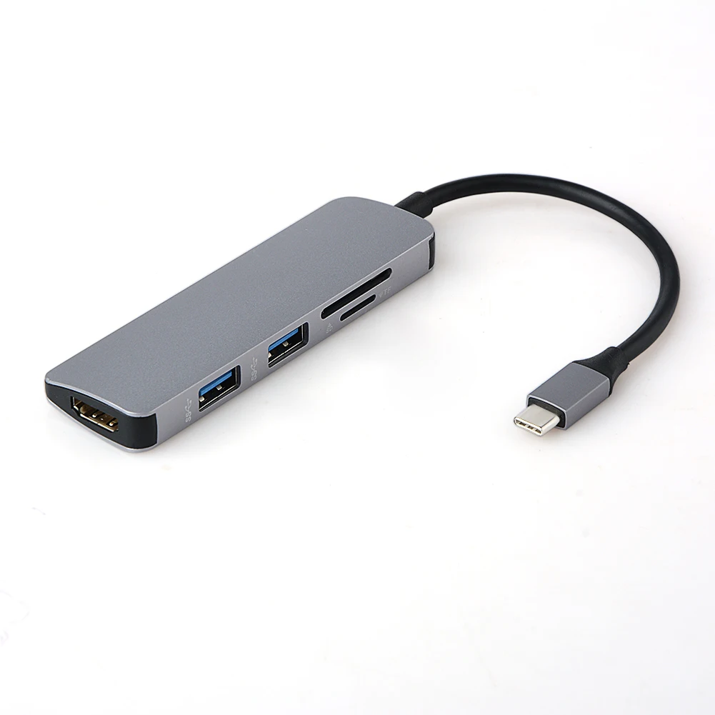 

5 in 1 USB C HUB USB-C to 3.0 HUB HDMI PD Thunderbolt 3 Adapter for MacBook Samsung Galaxy S9/S8 Huawei P20 Pro Type C USB HUB