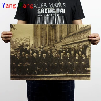 Home Decor Vintage Marie Curie Einstein etc. Solvay Conference Scientists Photo Poster Retro Kraft Paper 51x35cm Wall Sticker
Home Decor Vintage Marie Curie Einstein etc. Solvay Conference Scientists Photo Poster Retro Kraft Paper 51x35cm Wall Sticker
