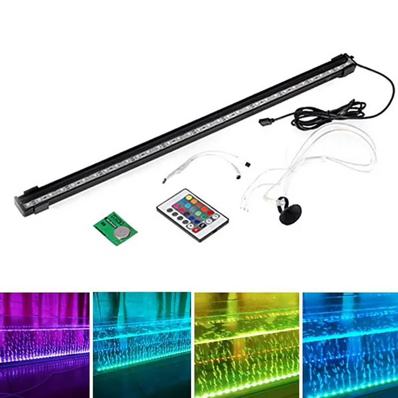 LED Aquarium Bubble Lamp Fish Tank Lights Remote Control Color Lamp Air Bubble Lamp 25/31cm Waterproof Clip Decor EU UK Plug
LED Aquarium Bubble Lamp Fish Tank Lights Remote Control Color Lamp Air Bubble Lamp 25/31cm Waterproof Clip Decor EU UK Plug