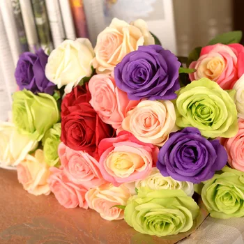24pcs 36cm Stem Rose Flowers Quality Fake Rose Silk Flower Fake Artificial Silk Flower Wedding Party Bridal Bouquet Home Decor 
24pcs 36cm Stem Rose Flowers Quality Fake Rose Silk Flower Fake Artificial Silk Flower Wedding Party Bridal Bouquet Home Decor