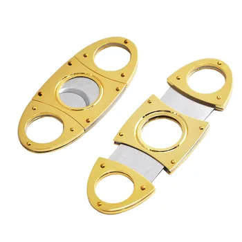 FOCUS Perfect Gold Cigar Cutter Stainless Steel Double Blades Max 62 Ring Metal Plated Clipper Cuban Cigar Cutter Knife Scissor
FOCUS Perfect Gold Cigar Cutter Stainless Steel Double Blades Max 62 Ring Metal Plated Clipper Cuban Cigar Cutter Knife Scissor