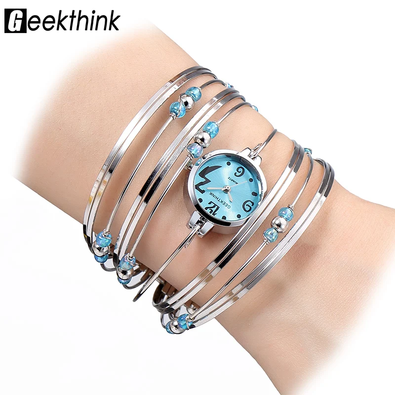 GEEKTHINK Bohemian Style Luxury Brand Quartz Watch Women Bracelet Ladies Casual Dress Beads Decor Wristwatch Clock Female Girls
GEEKTHINK Bohemian Style Luxury Brand Quartz Watch Women Bracelet Ladies Casual Dress Beads Decor Wristwatch Clock Female Girls