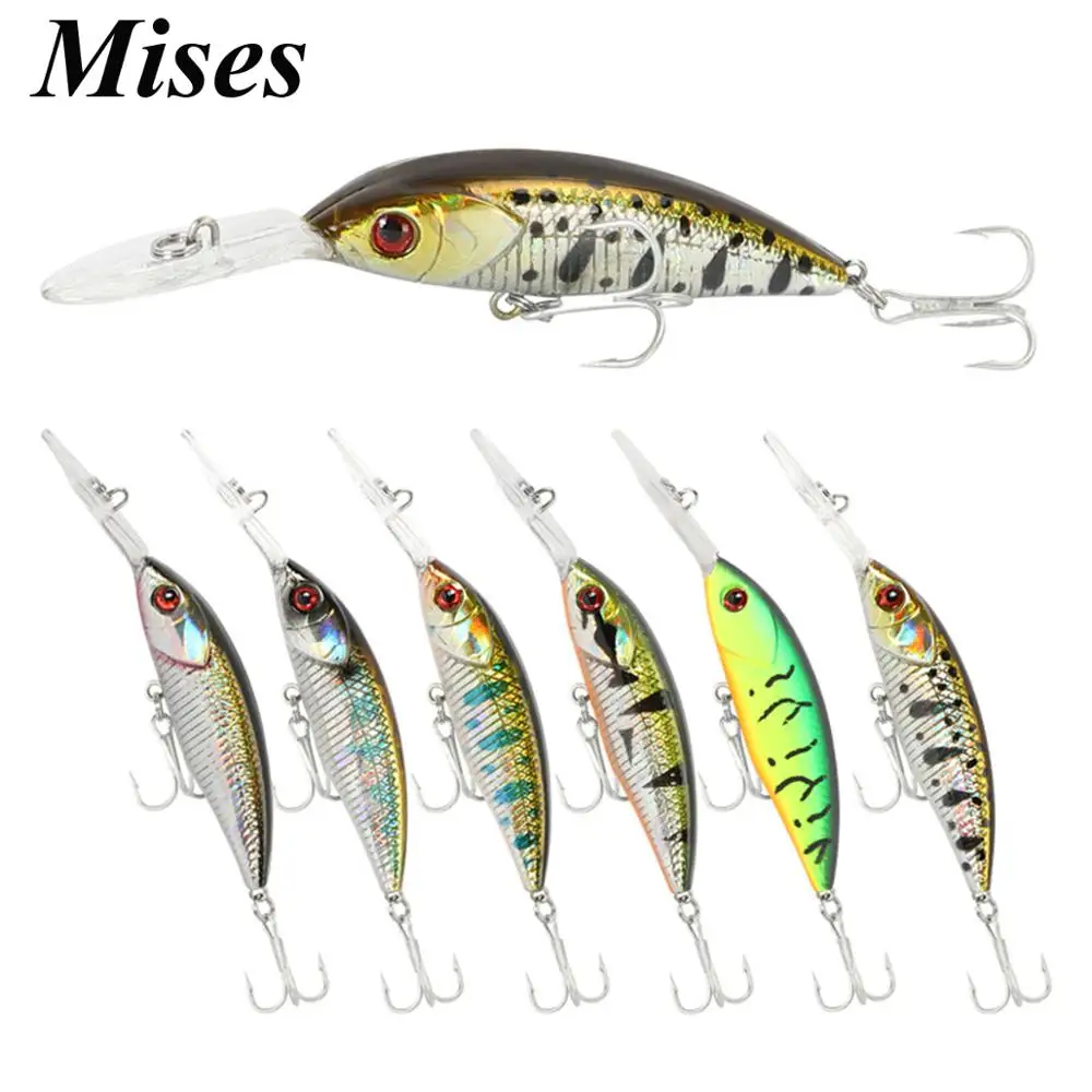 Mises 8cm 5g Six Colors Long Lip Deep Diving Floating Bionic Minnow Lure Artificial Bait Hard Bait Fishing Lure Fishing Tackles
Mises 8cm 5g Six Colors Long Lip Deep Diving Floating Bionic Minnow Lure Artificial Bait Hard Bait Fishing Lure Fishing Tackles