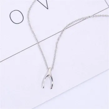 New Exquisite Simple Fashion Jewelry Wishbone 925 Sterling Silver Peace And Love Clavicle Chain Pendant Necklaces N123
New Exquisite Simple Fashion Jewelry Wishbone 925 Sterling Silver Peace And Love Clavicle Chain Pendant Necklaces N123