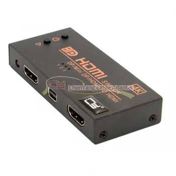 4K Dual HDMI & Mini DP Displayport in to HDMI out Switch Switcher Selector 3 in 1 HDTV for Macbook
4K Dual HDMI & Mini DP Displayport in to HDMI out Switch Switcher Selector 3 in 1 HDTV for Macbook