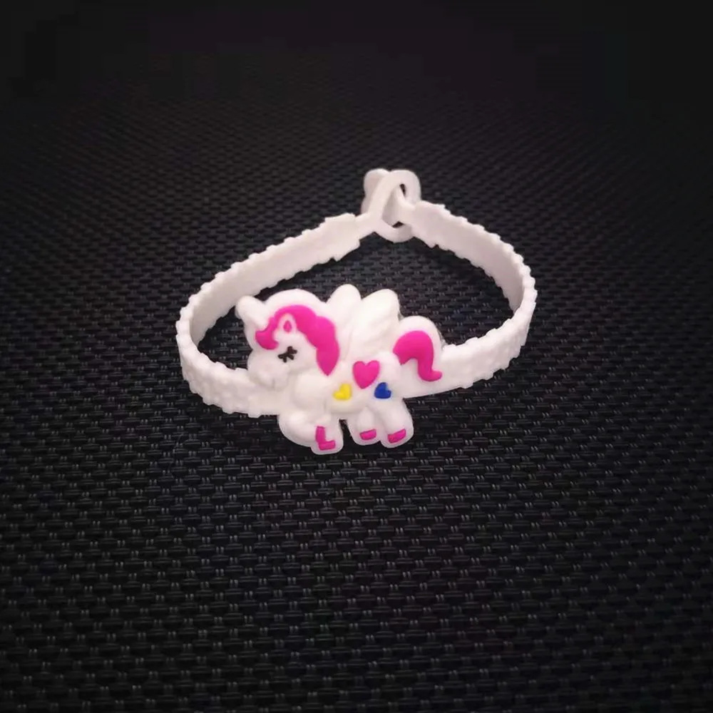 10pcs-unicorn-party-decoration-rubber-bangle-bracelet