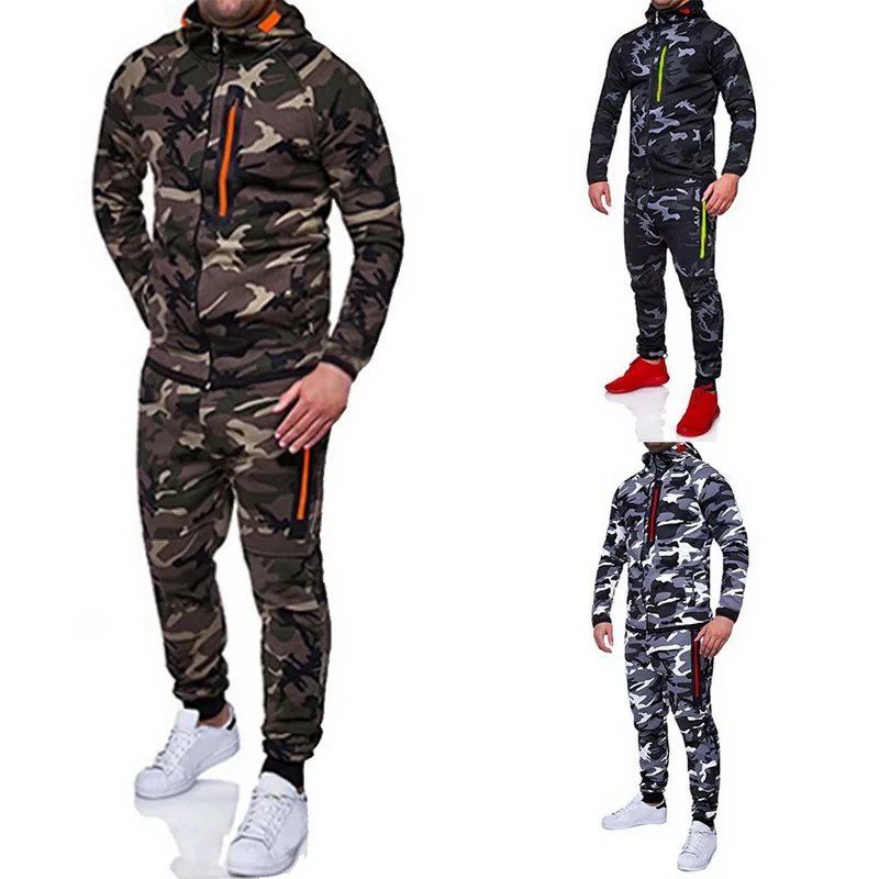 HEFLASHOR 2019 Men Fashion Camouflage Jackets+Pants Set Male Tracksuit Outdoors Suit Men's Gyms suit Set Casual Sportswear
HEFLASHOR 2019 Men Fashion Camouflage Jackets+Pants Set Male Tracksuit Outdoors Suit Men's Gyms suit Set Casual Sportswear