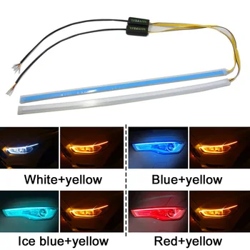 2pcs Car Turn Signal Guide Strip Headlight Assembly Auto Lamps Cars DRL LED Daytime Running Lights Car Styling
2pcs Car Turn Signal Guide Strip Headlight Assembly Auto Lamps Cars DRL LED Daytime Running Lights Car Styling