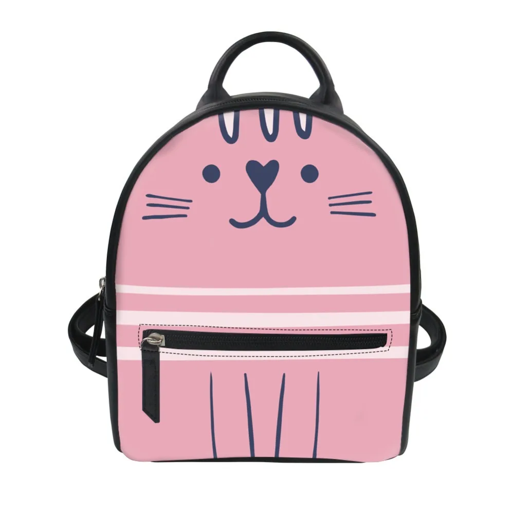 Cute Cat Zipper Cartoon Printed Backpack Pu Leather for Women Small College Girls Schoolbags Travel Bags
Cute Cat Zipper Cartoon Printed Backpack Pu Leather for Women Small College Girls Schoolbags Travel Bags