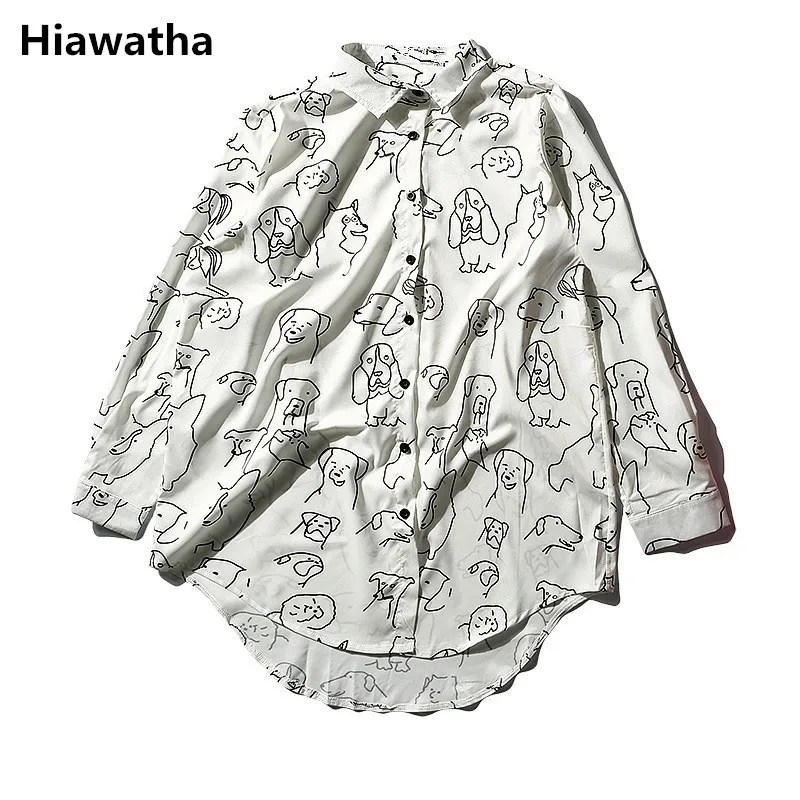 Hiawatha Camisa Feminina 2018 Fashion Long Sleeve Plus Size Shirts Women Dog Digital Printed Chiffon Blouse T3837
Hiawatha Camisa Feminina 2018 Fashion Long Sleeve Plus Size Shirts Women Dog Digital Printed Chiffon Blouse T3837