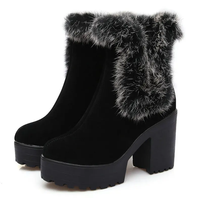 B2-7 Size 34-46 Female Faux Fur Slip-on Ankle Boots Women Suede Plus Size Shoes Lady Winter Platform Boot Woman High Heels Shoe
B2-7 Size 34-46 Female Faux Fur Slip-on Ankle Boots Women Suede Plus Size Shoes Lady Winter Platform Boot Woman High Heels Shoe