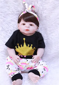 NPK 55cm Full Silicone Reborn Baby Like Real Doll Toys 22inch Fashion handmade Newborn Princess Girl Toddler dolls for sale
NPK 55cm Full Silicone Reborn Baby Like Real Doll Toys 22inch Fashion handmade Newborn Princess Girl Toddler dolls for sale