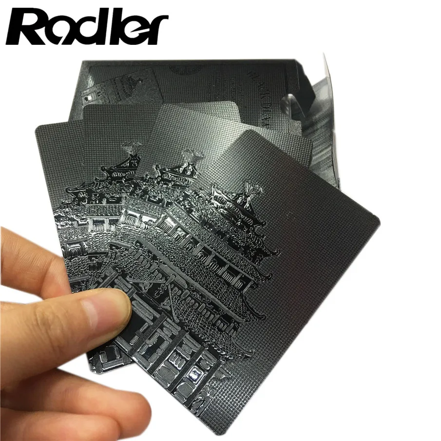 54PCS Cards Per Poker Waterproof Black Plastic Poker One Deck Standard Playing Cards Table Game Novelty Creative Gift Hot Sale
54PCS Cards Per Poker Waterproof Black Plastic Poker One Deck Standard Playing Cards Table Game Novelty Creative Gift Hot Sale