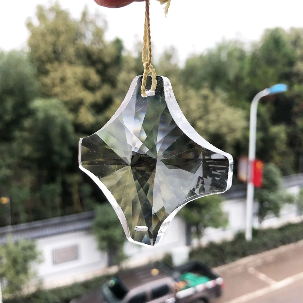 60MM Faceted Crystal Jesus Cross Spacer Chandelier 2Holes Suncatcher Lamp Parts Prism DIY Hanging Ornament Pendant
60MM Faceted Crystal Jesus Cross Spacer Chandelier 2Holes Suncatcher Lamp Parts Prism DIY Hanging Ornament Pendant