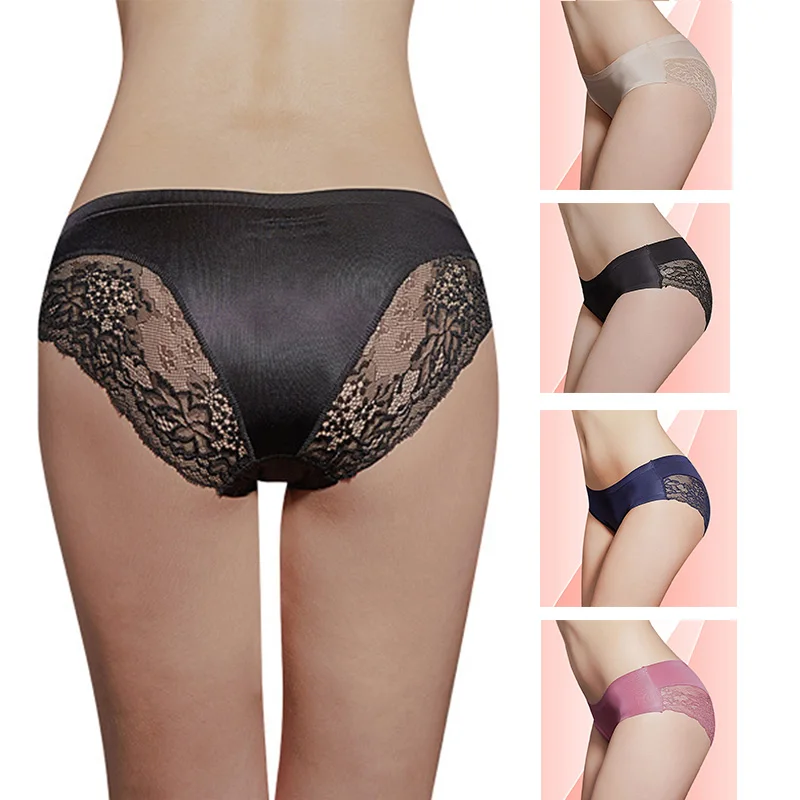 Women's Sexy Lace Panties Seamless Underwear Briefs Cotton Panties For Ladies Crotch Transparent Bikini Lingerie Briefs
Women's Sexy Lace Panties Seamless Underwear Briefs Cotton Panties For Ladies Crotch Transparent Bikini Lingerie Briefs