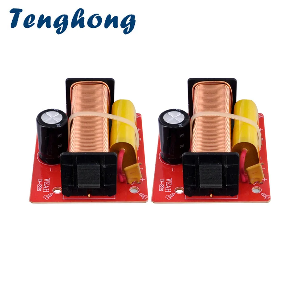 Tenghong 2pcs 100W 2 Way Audio Speaker Crossover Treble Bass Speaker Frequency Divider Board For Home Theater Loudspeaker DIY
Tenghong 2pcs 100W 2 Way Audio Speaker Crossover Treble Bass Speaker Frequency Divider Board For Home Theater Loudspeaker DIY