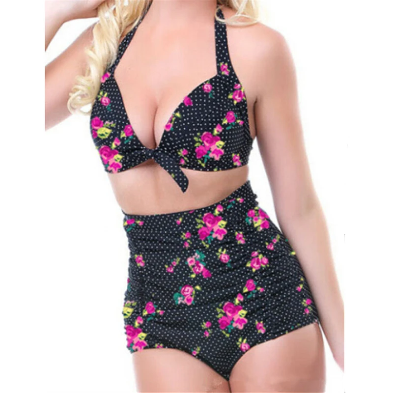 Push up High Waist Swimsuit Women Bathing Suit Vintage Bikini set Retro Beachwear Plus Size Swimwear Biquini Banador Mujer
Push up High Waist Swimsuit Women Bathing Suit Vintage Bikini set Retro Beachwear Plus Size Swimwear Biquini Banador Mujer