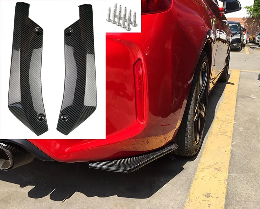 Universal Carbon Fiber Rear Bumper Lip Diffuser Splitter Canard Protector Car x2
Universal Carbon Fiber Rear Bumper Lip Diffuser Splitter Canard Protector Car x2