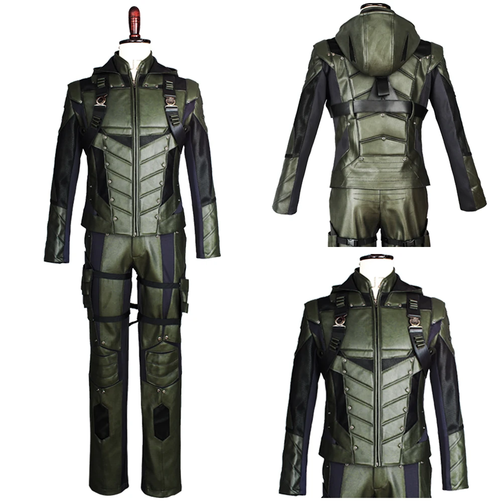 2017 Green Arrow Season 5 Costume Superhero Oliver Queen Cosplay Costume Outfit Harness Suit Uniform Whole Set For Adult Men
2017 Green Arrow Season 5 Costume Superhero Oliver Queen Cosplay Costume Outfit Harness Suit Uniform Whole Set For Adult Men