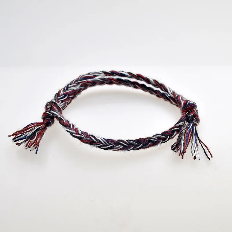Retro Handmade Cotton Boho String Cord Tassel Woven Bracelets Colorful Pattern Lucky Friendship Charms Bracelet
Retro Handmade Cotton Boho String Cord Tassel Woven Bracelets Colorful Pattern Lucky Friendship Charms Bracelet