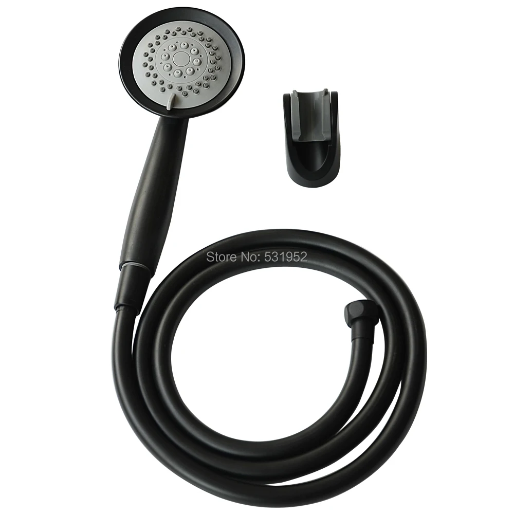 High Quality 3 Function Shower Head Set Matt Black Hand Held Shower With Black PVC Shower Hose Black Shower Holder Free Shipping
High Quality 3 Function Shower Head Set Matt Black Hand Held Shower With Black PVC Shower Hose Black Shower Holder Free Shipping