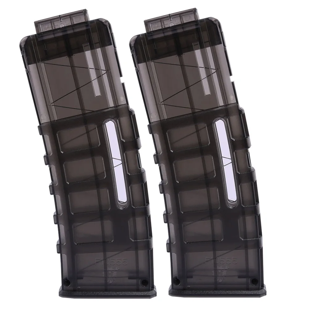 2pcs Transparent Black Worker f10555 15 Bullets Universal Soft Bullet Clip Injection Mold Magazine Clip for Nerf
2pcs Transparent Black Worker f10555 15 Bullets Universal Soft Bullet Clip Injection Mold Magazine Clip for Nerf