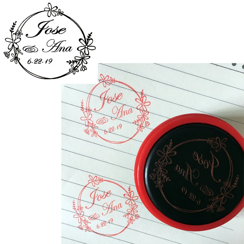 40MM Wedding Custom Stamp Self Inking Business Family Return Address Invitation Stamp
40MM Wedding Custom Stamp Self Inking Business Family Return Address Invitation Stamp