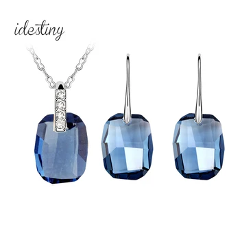 Fashion Womens Jewellery Set made with Austrian Crystal for Girls Wedding Party Geometric Pendant and Earrings Set Bijoux Gift
Fashion Womens Jewellery Set made with Austrian Crystal for Girls Wedding Party Geometric Pendant and Earrings Set Bijoux Gift