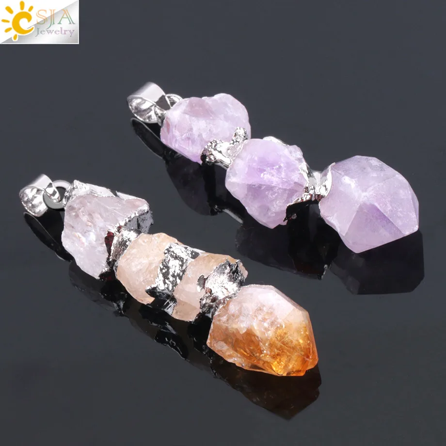 CSJA New Gold Color Wrap Natural Purple Semi-Precious Gem Stone Rope Necklace & Pendant Fashion Female Reiki Jewelry Charms E266
CSJA New Gold Color Wrap Natural Purple Semi-Precious Gem Stone Rope Necklace & Pendant Fashion Female Reiki Jewelry Charms E266