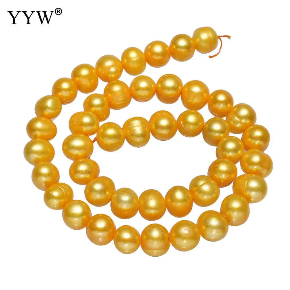 YYW High Quality Cultured Potato Freshwater Pearl Beads yellow 9-10mm Approx 0.8mm Sold Per Approx 14.7 Inch Strand
YYW High Quality Cultured Potato Freshwater Pearl Beads yellow 9-10mm Approx 0.8mm Sold Per Approx 14.7 Inch Strand
