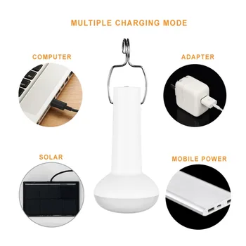 Portable Solar LED Light Bulb Solar Panel Powered Rechargeable Lantern Lamps for Outdoor Emergency Camping Tent Hiking Lighting
Portable Solar LED Light Bulb Solar Panel Powered Rechargeable Lantern Lamps for Outdoor Emergency Camping Tent Hiking Lighting